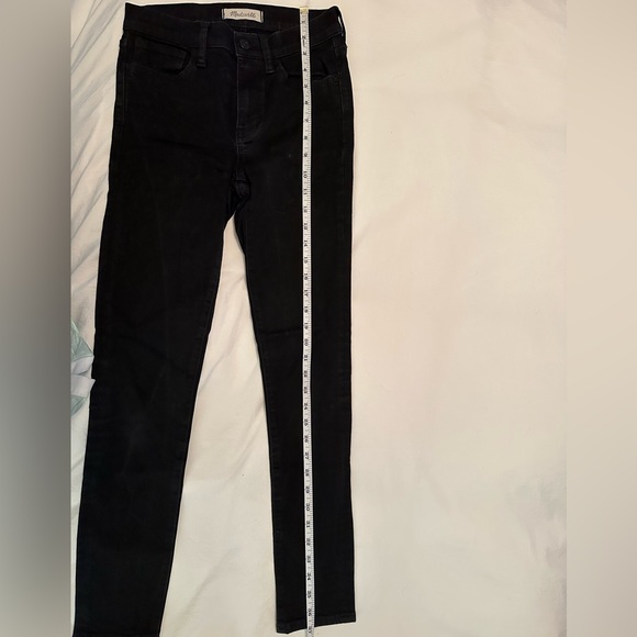 Madewell Jeans - Road Tripper Black Denim Stretch Skinny Mid Rise Womens 24 - Picture 12 of 13